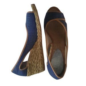 🔥 Stylish Denim Linen Summer Espadrille By Donald Pliner